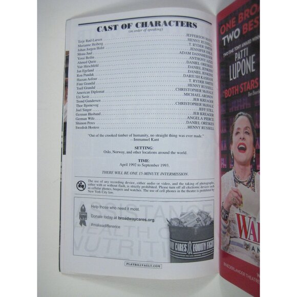 Playbill Pride June 2017 Oslo Lincoln Center Theatre Vivian Beaumont Broadway Pr - Picture 3 of 6